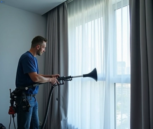 Professional residential curtain cleaning process equipment Matty Curtain Cleaning smythes-creek-vic
