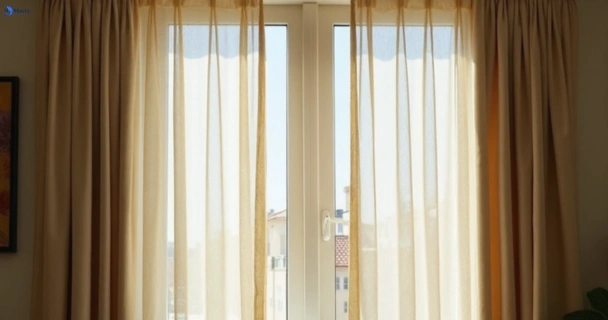 Dusty and dull curtains in smythes-creek-vic before steam cleaning